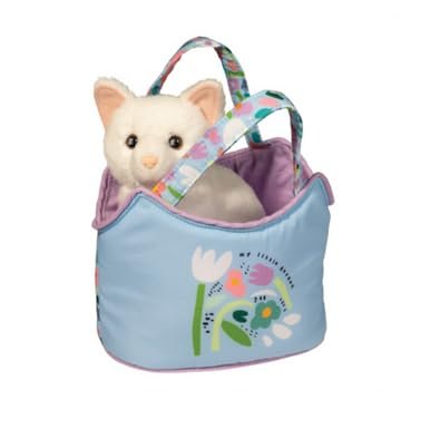 Douglas Sassy Pet Sak My Little Garden with White Cat 6.5"