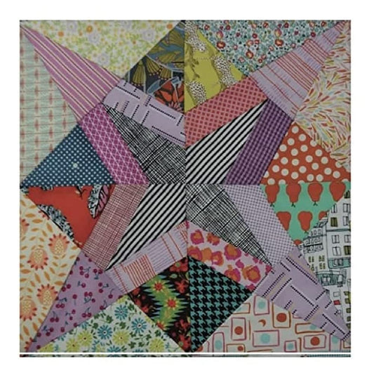 Shooting Star Tempters Acrylic Template Set Jen Kingwell 12" Block
