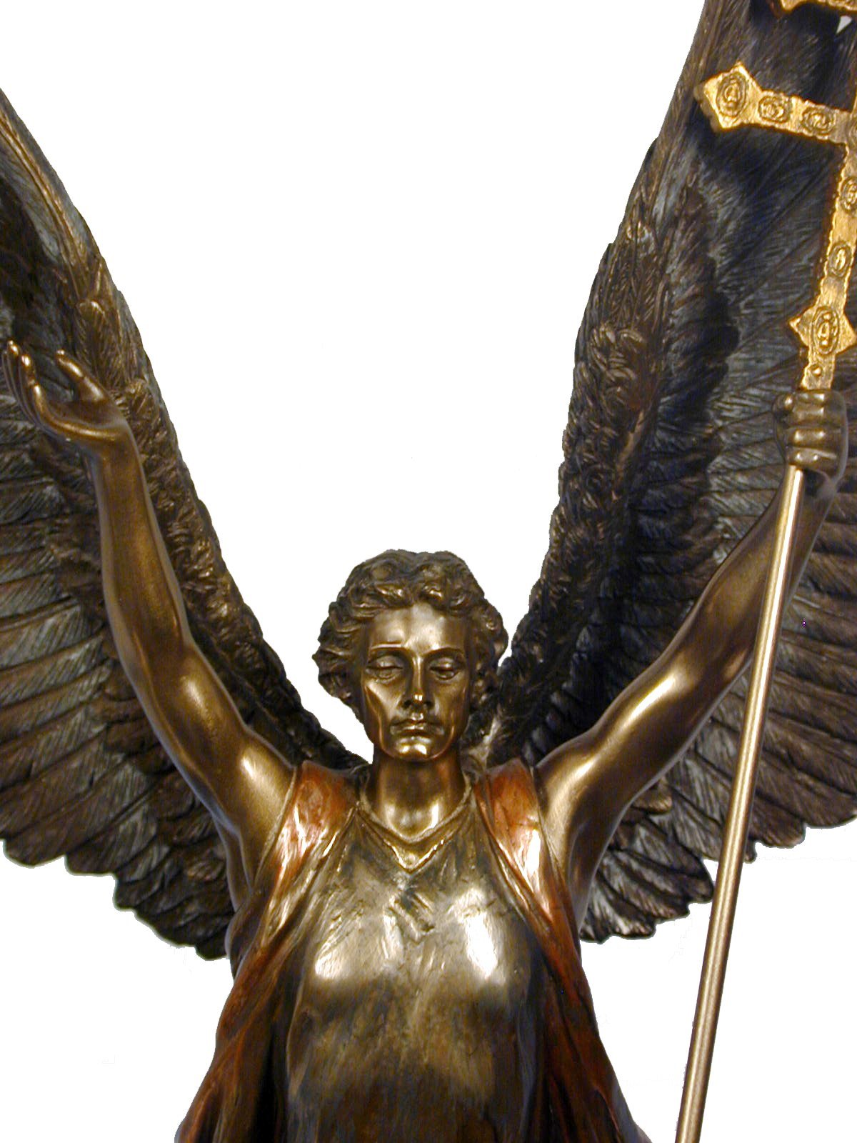 Unicorn Studio Replica Figure St. Gabriel in Hungary Heroes Square Decor Gift, 15 inch Height