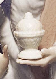 LLADRÓ King Melchior Nativity Figurine-Ii. Porcelain Three Wise Men Figure.