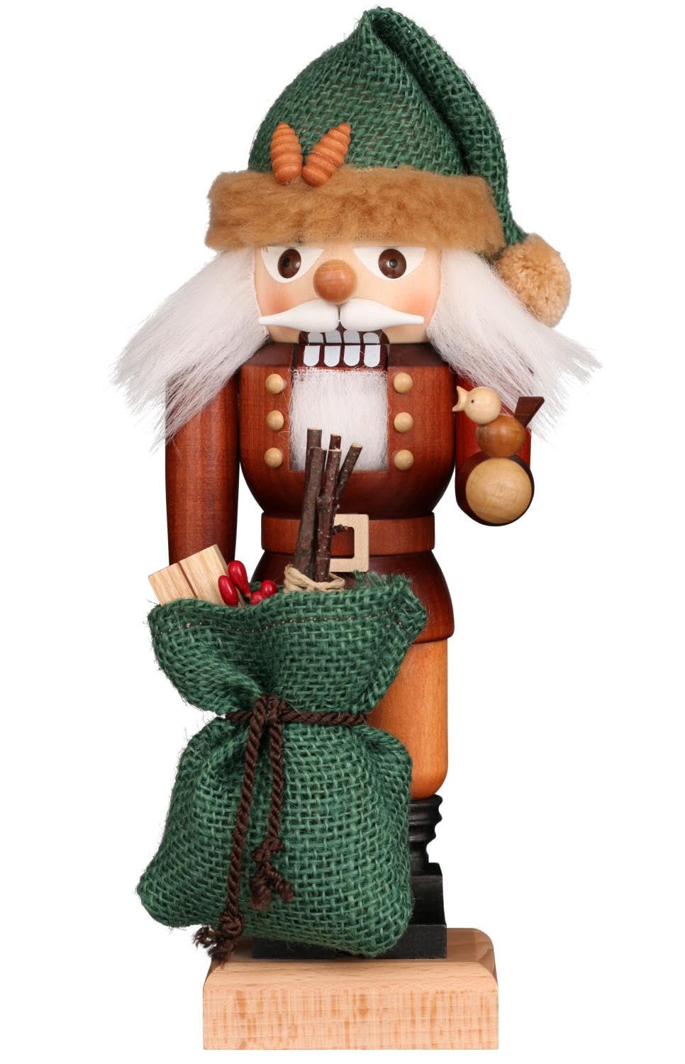Christian Ulbricht Nutcracker - Santa Forest Friend (Natural) 10.2H