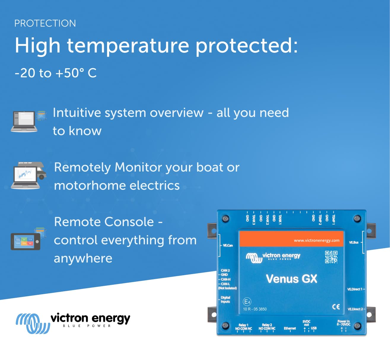 Victron Energy Venus GX for System Monitoring