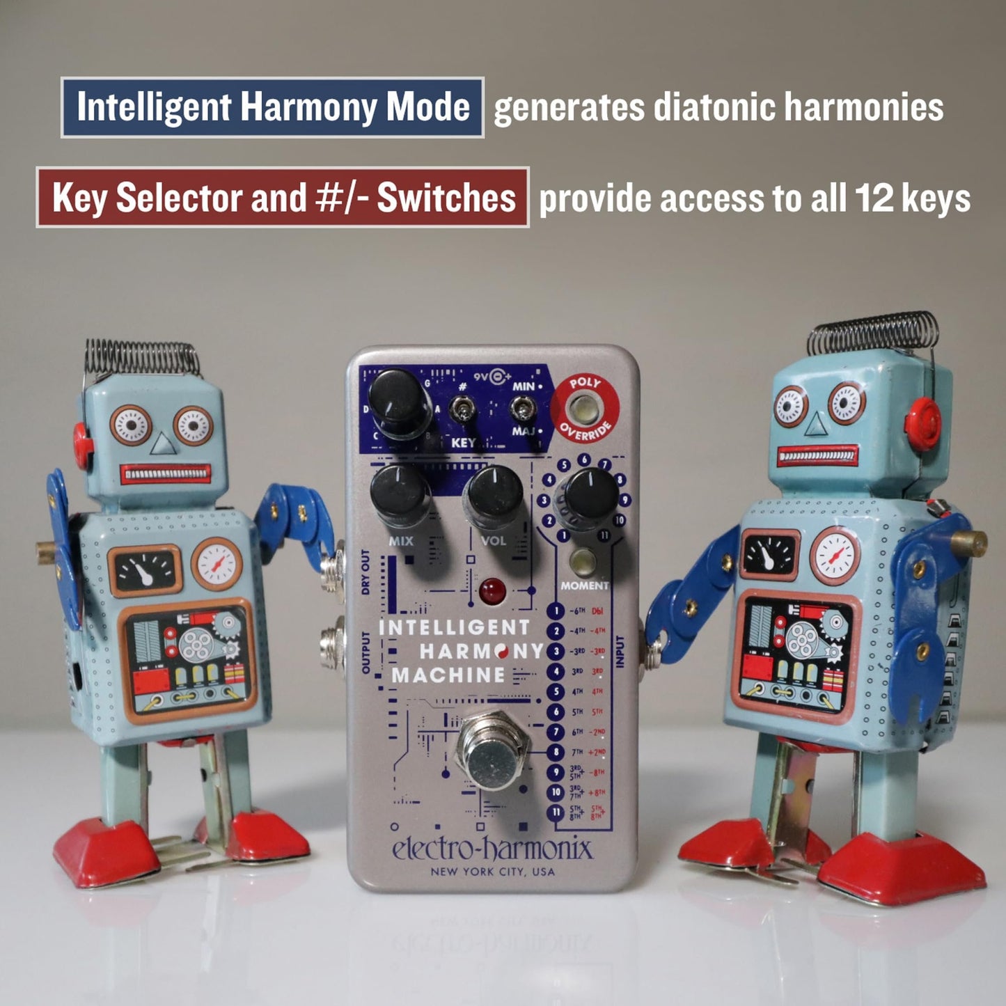 Electro-Harmonix Intelligent Harmony Machine Harmonizer & Pitch Shifter Pedal