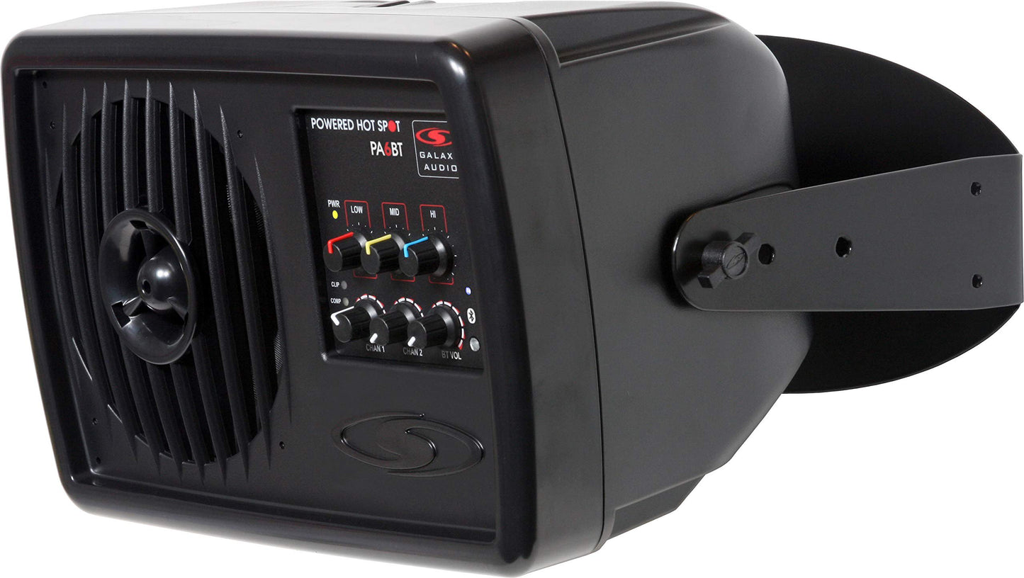 Galaxy Audio PA6BT 6" 170 Watt 2-Way Powered Hot Spot Monitor Speaker With Bluetooth