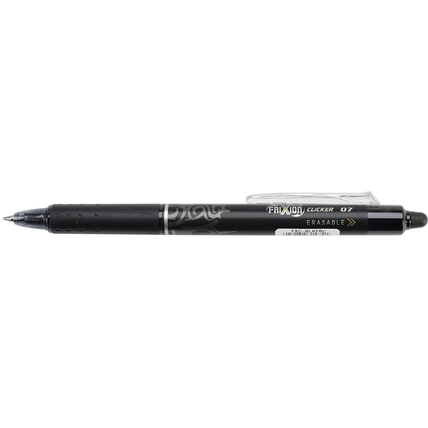 Pilot Pen Frixion Clicker Erasable Fine Point Pen, Black, Box of 12