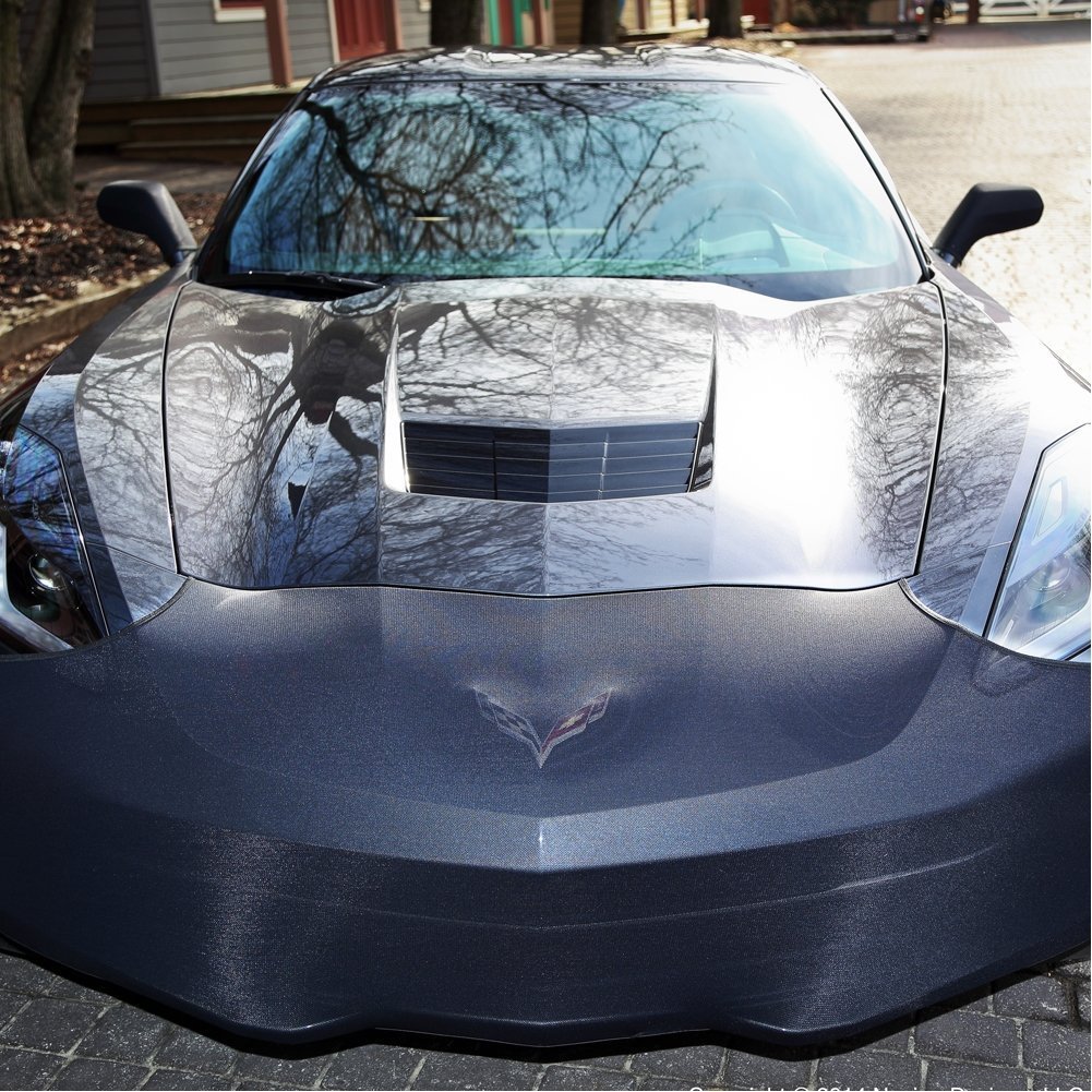 C7 Corvette Stingray NoviStretch Front + Mirror Bra High Tech Stretch Mask Combo Fits: All C7 2014 Through 2019 Corvettes Including Z51, ZO6 and Grand Sport