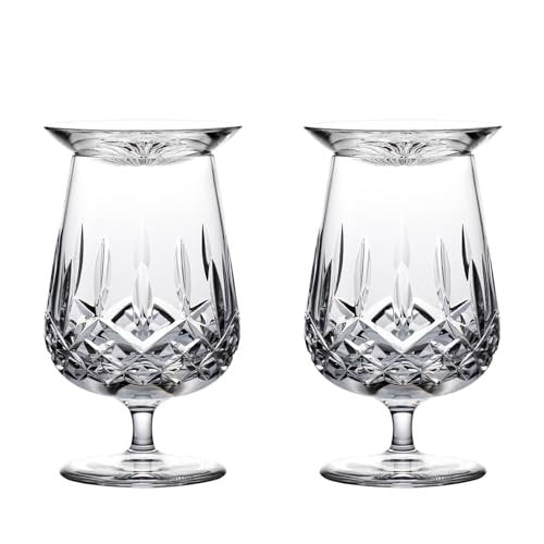 Waterford Connoisseur Lismore Set of 2 Rum Snifter & Tasting Cap, 8 oz, Clear