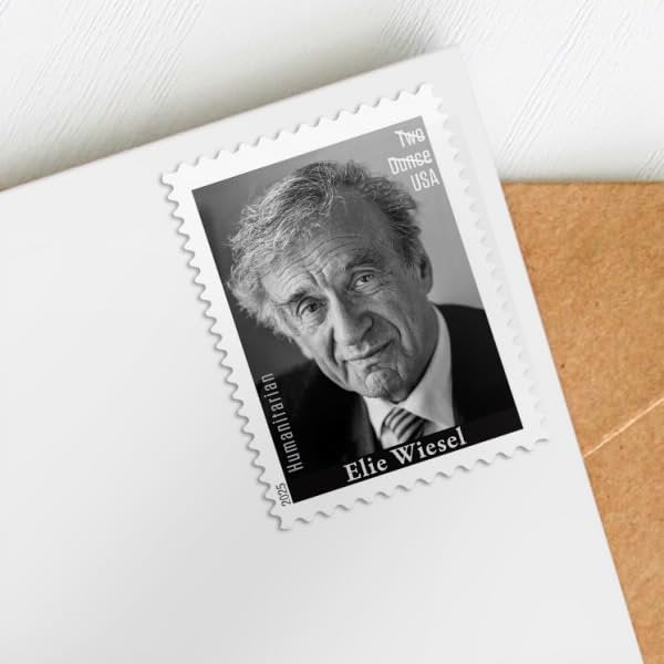 Elie Wiesel 2025 Two Ounce Rate (Sheet of 20) Non-denominated Mail-Use Forever Postage Stamps