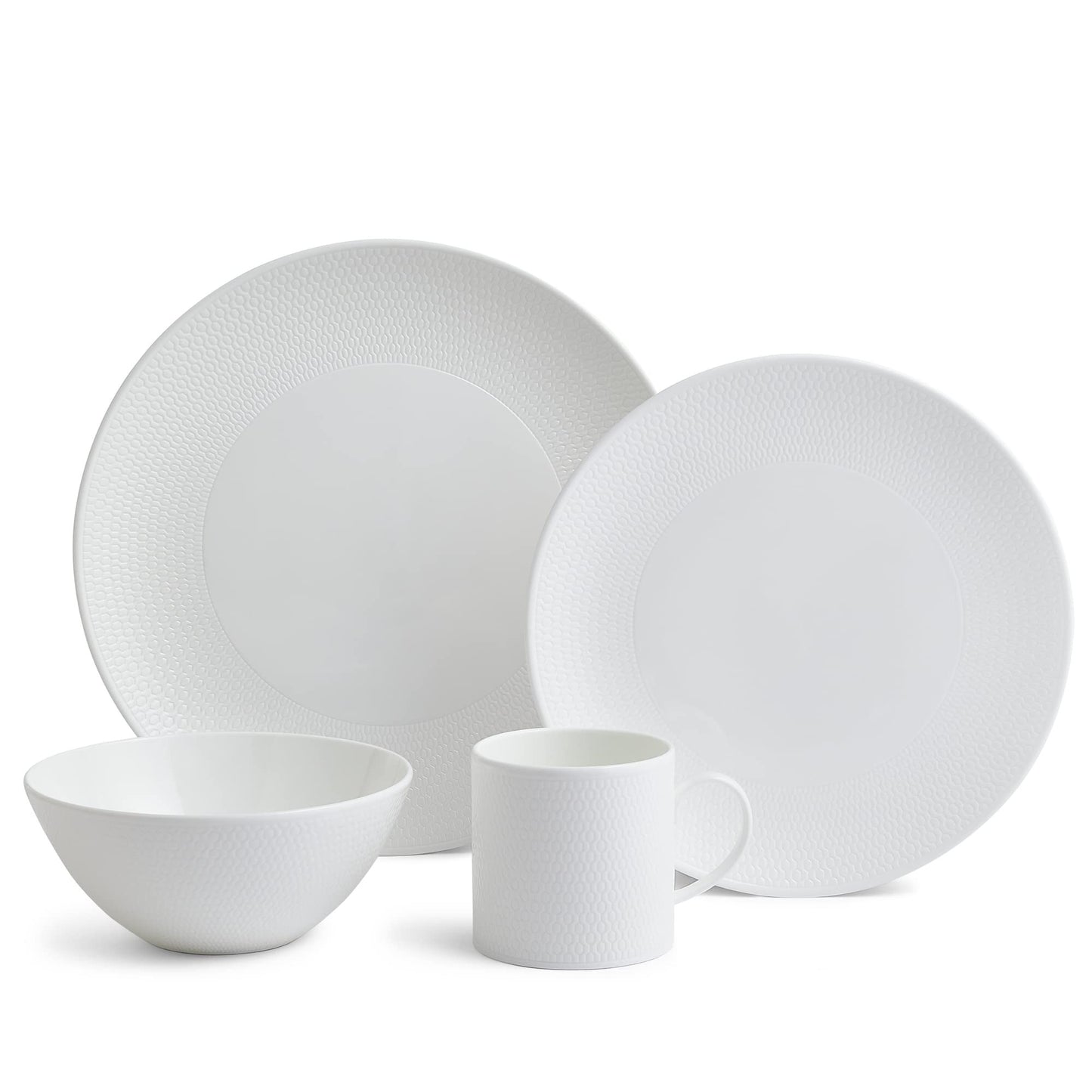 Wedgwood 16 Piece Gio Dinnerware Set, White