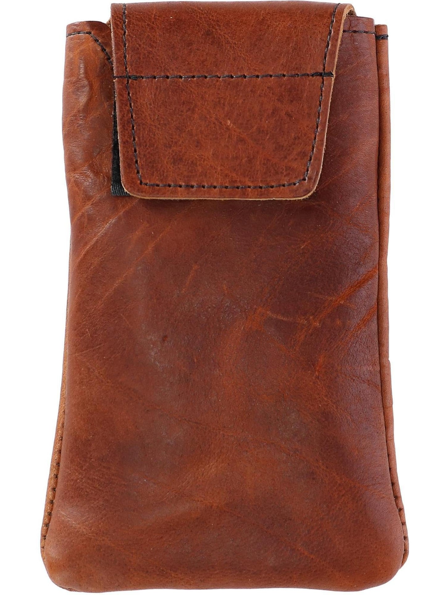 Boston Leather Textured Bison Leather Eyeglass Case, Tucson