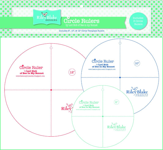 RILEY BLAKE DESIGNS Riley Blake Ruler 8" 10" 12", Clear