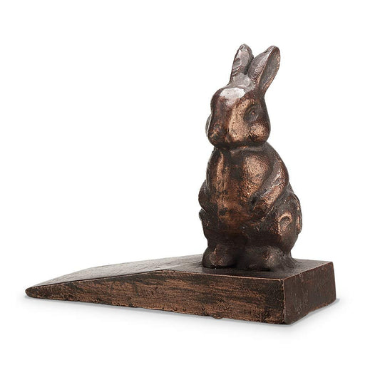 SPI Bunny Rabbit Doorstop, Bronze, Cast Iron, 4.5"H 5"W 2.5"D, 1 Pc