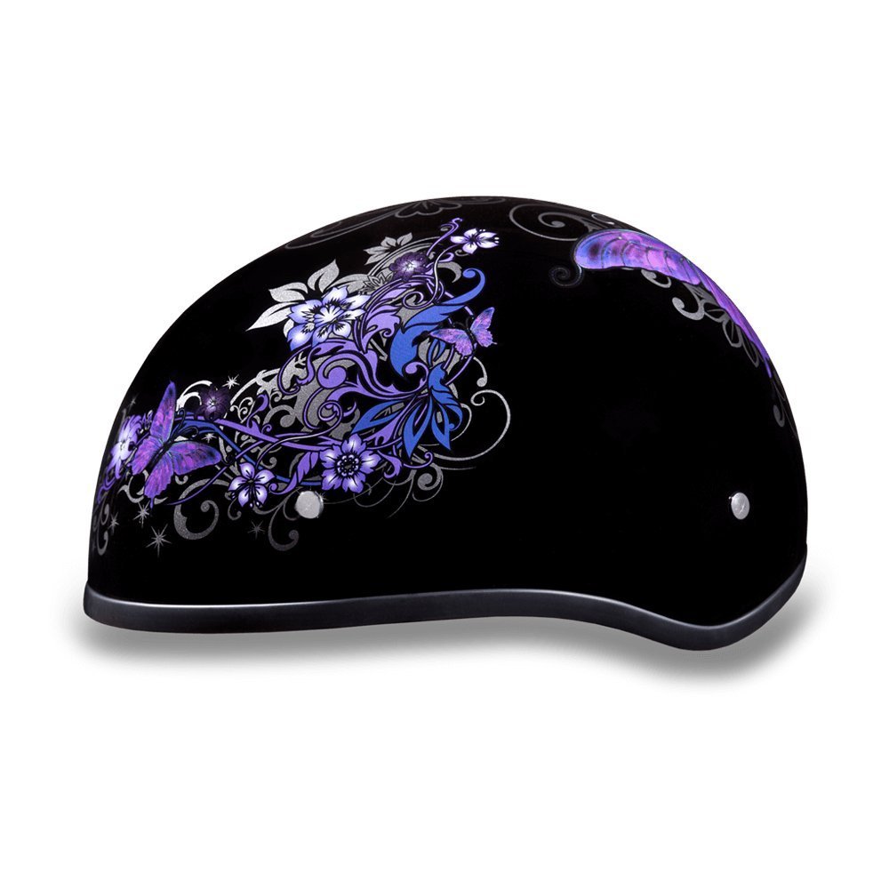 Daytona Helmets Half Skull Cap Motorcycle Helmet – DOT Approved [Graphics]…