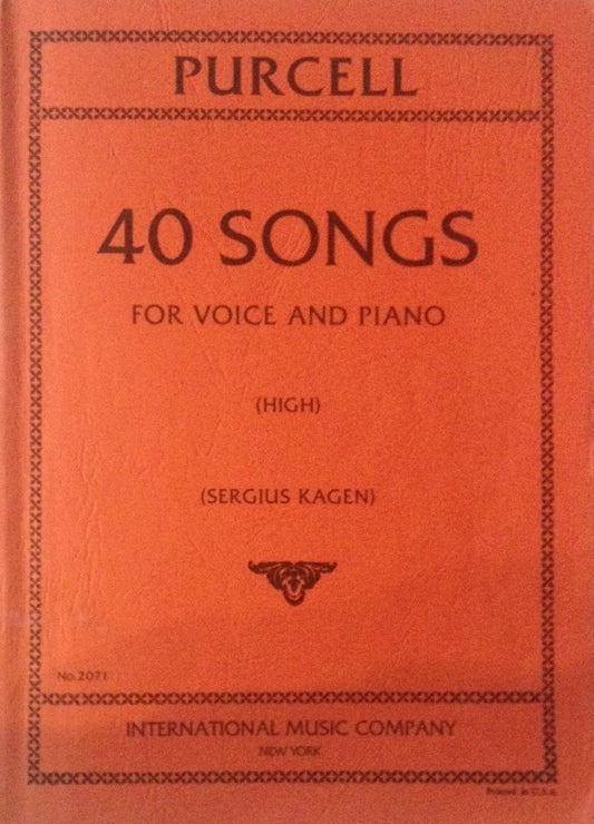 40 Songs for Voice and Piano (High)
