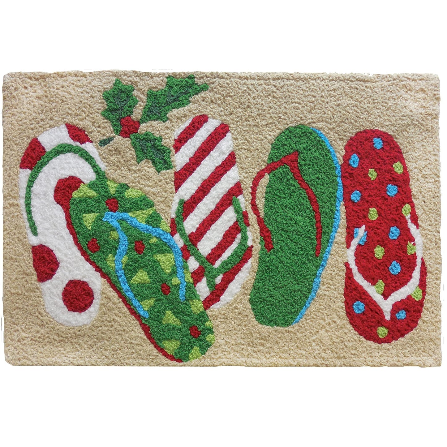 Jellybean Rug - Christmas Sandals