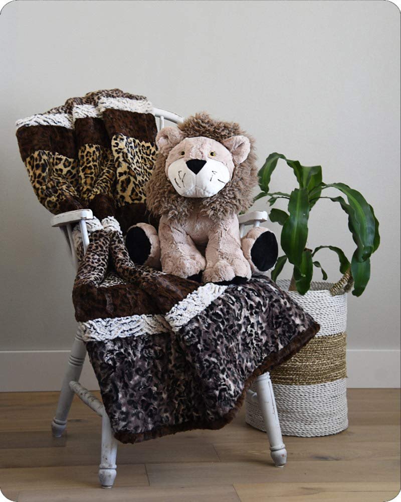 Shannon FABRICS Shannon Minky Cuddle Kit Crazy 8 Hear Me Roar, Java