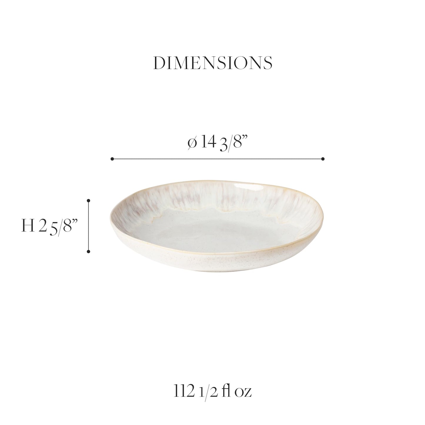 Casafina, Eivissa collection, Stoneware Serveware, Pasta serving bowl, 15''