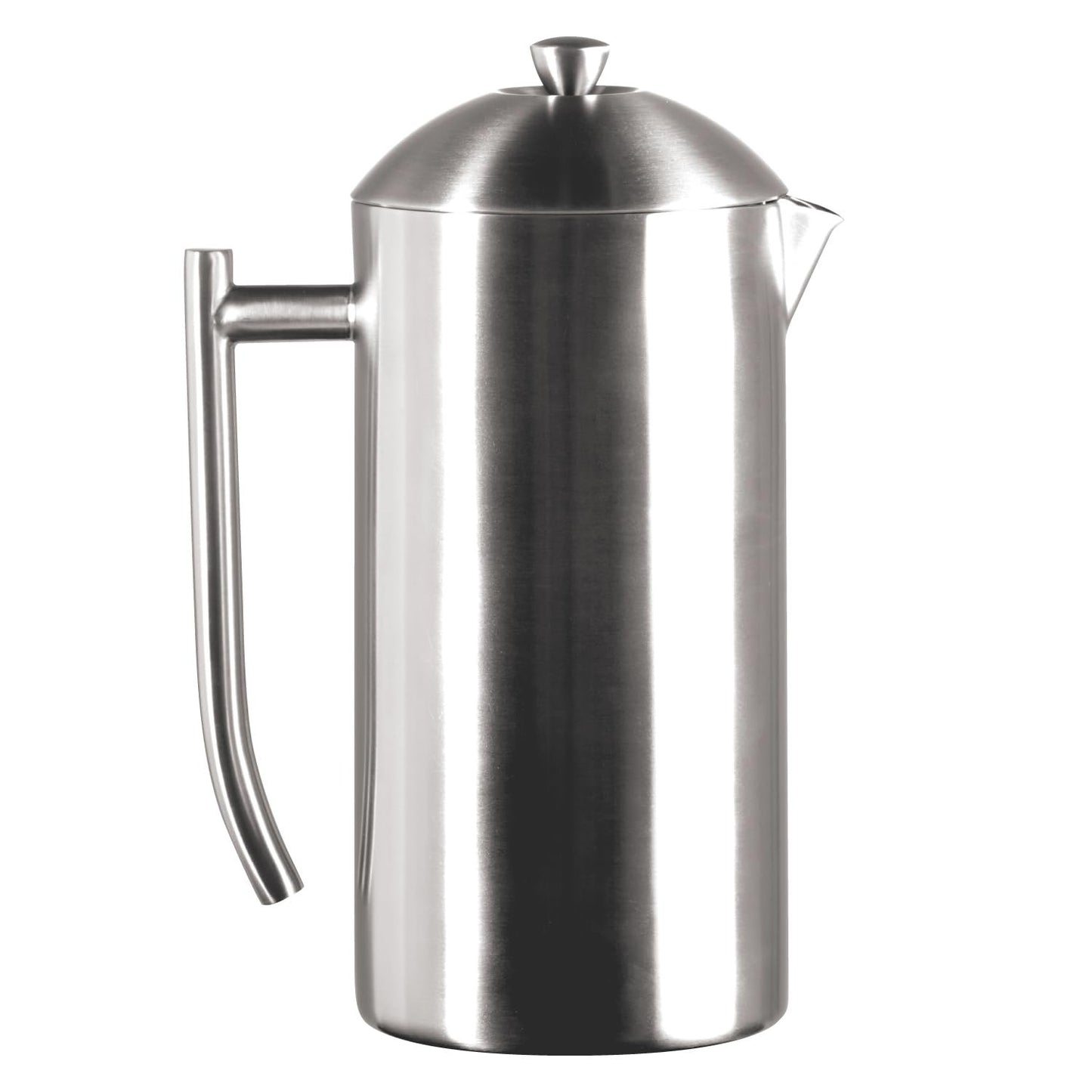 Frieling USA Double Wall Stainless Steel French Press Coffee Maker with Zero Sediment Dual Screen