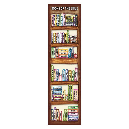 Christian Art Gifts Books of The Bible Heavy Paper Bookmarks - Pkg. of 10 (BMP041)
