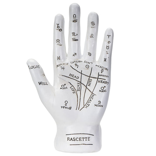 Pacific Giftware Psychic Palmistry Hand Fortune Teller Divination Diagram Resin Figurine
