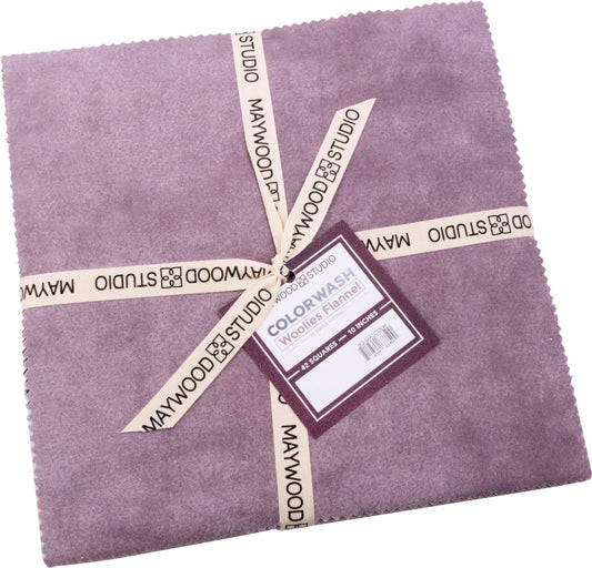 Bonnie Sullivan Woolies Flannel Color Wash 10" Squares 42 Pieces Layer Cake Maywood Studio