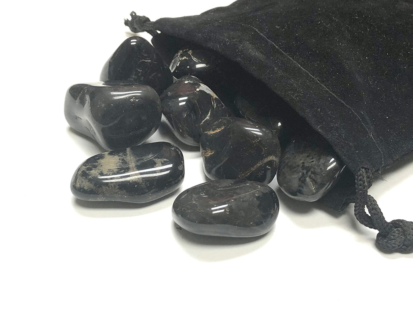 Zentron Crystal Collection: Tumbled Black Onyx - 1" Pieces