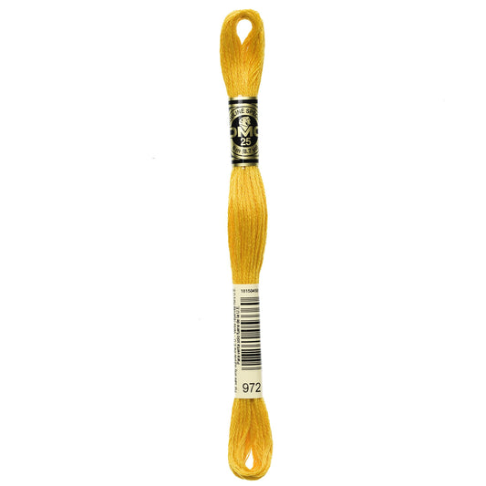 Bulk Buy: DMC Thread Six Strand Embroidery Cotton 8.7 Yards Deep Canary 117-972 (12-Pack)