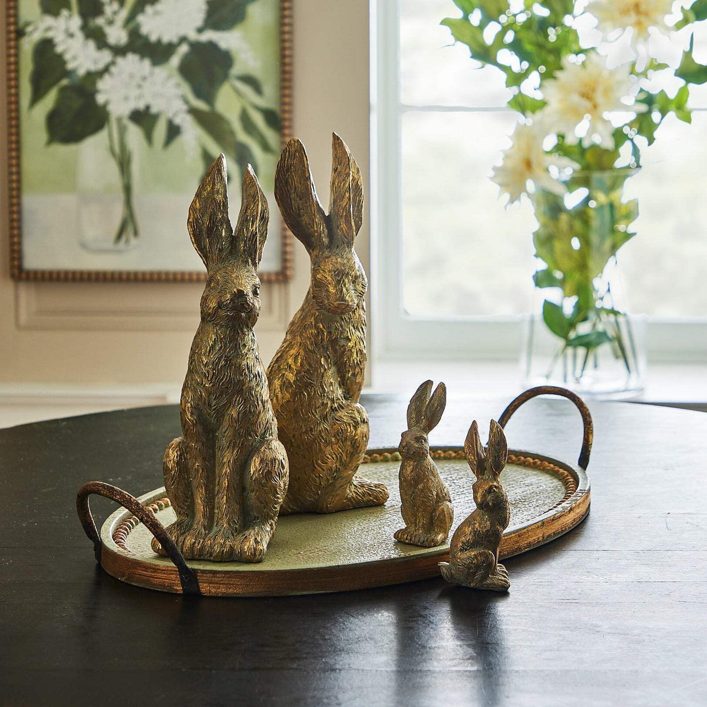 12.25" Gold Leaf Rabbit