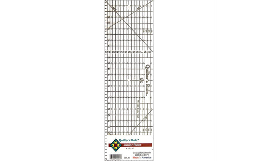 Quilter's Rule Junior Ruler 4.5x14" Black