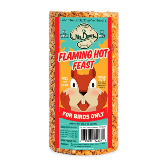 Mr. Bird Flaming Hot Feast Small Cylinder 19 oz.