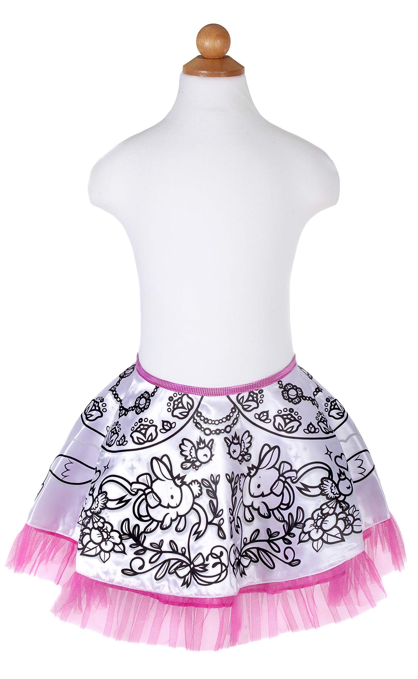 Great Pretenders 83080, Colour-A-Skirt, US Size 4-6 Multicolor