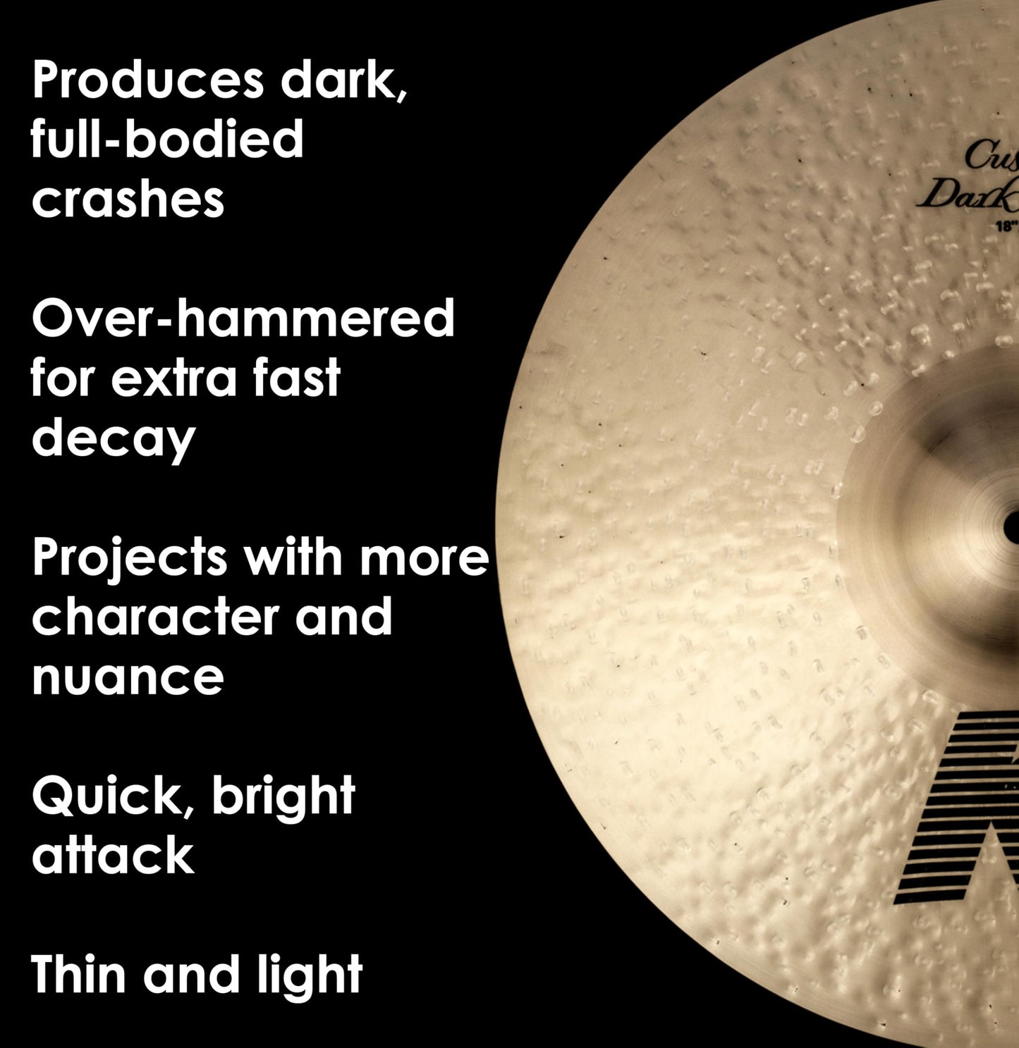 Zildjian K Custom 16" Dark Crash Cymbal