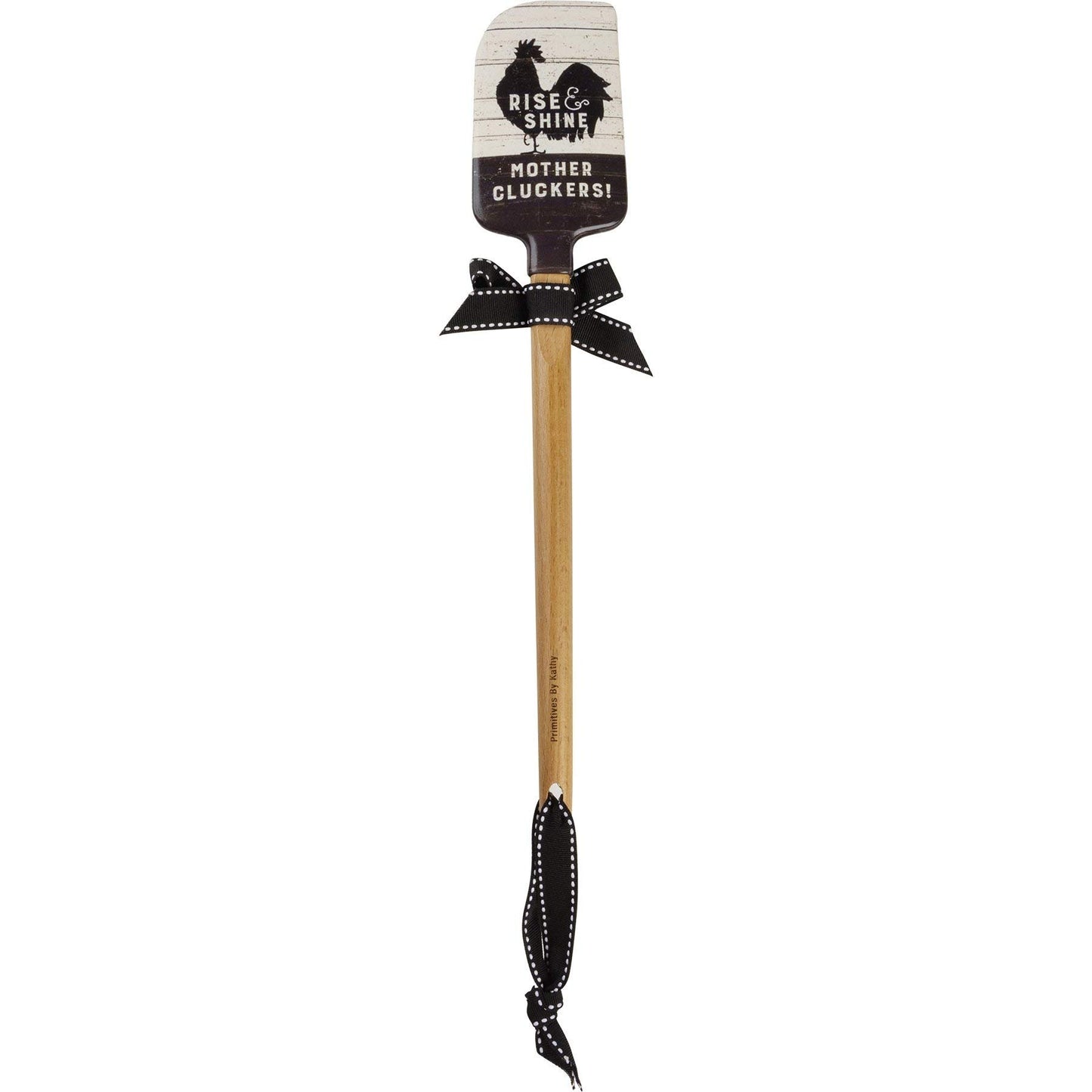 Primitives by Kathy Rise & Shine Mother Cluckers Spatula With A Wooden Handle