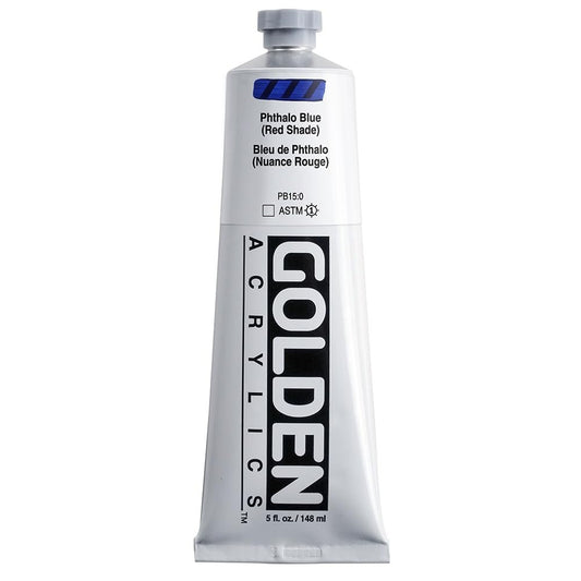 Golden Heavy Body Acrylic - Phthalo Blue Red Shade - 5 oz Tube