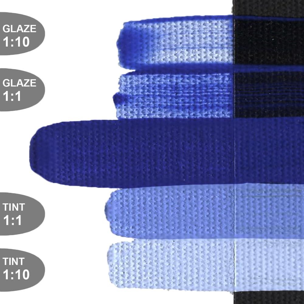 OPEN Slow-Drying Acrylics by GOLDEN, Violet and Blue, Professional Acrylic Paint