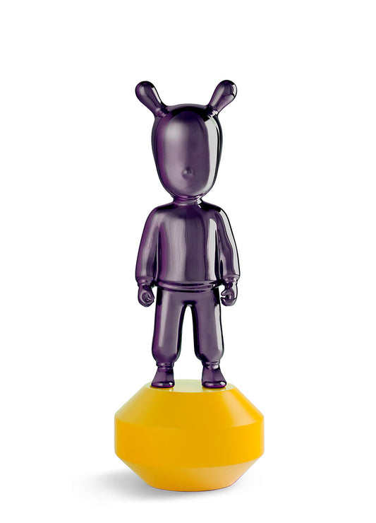 LLADRÓ The Guest Little-Purple On Yellow Figurine. Small Model. Porcelain The Guest Figure.
