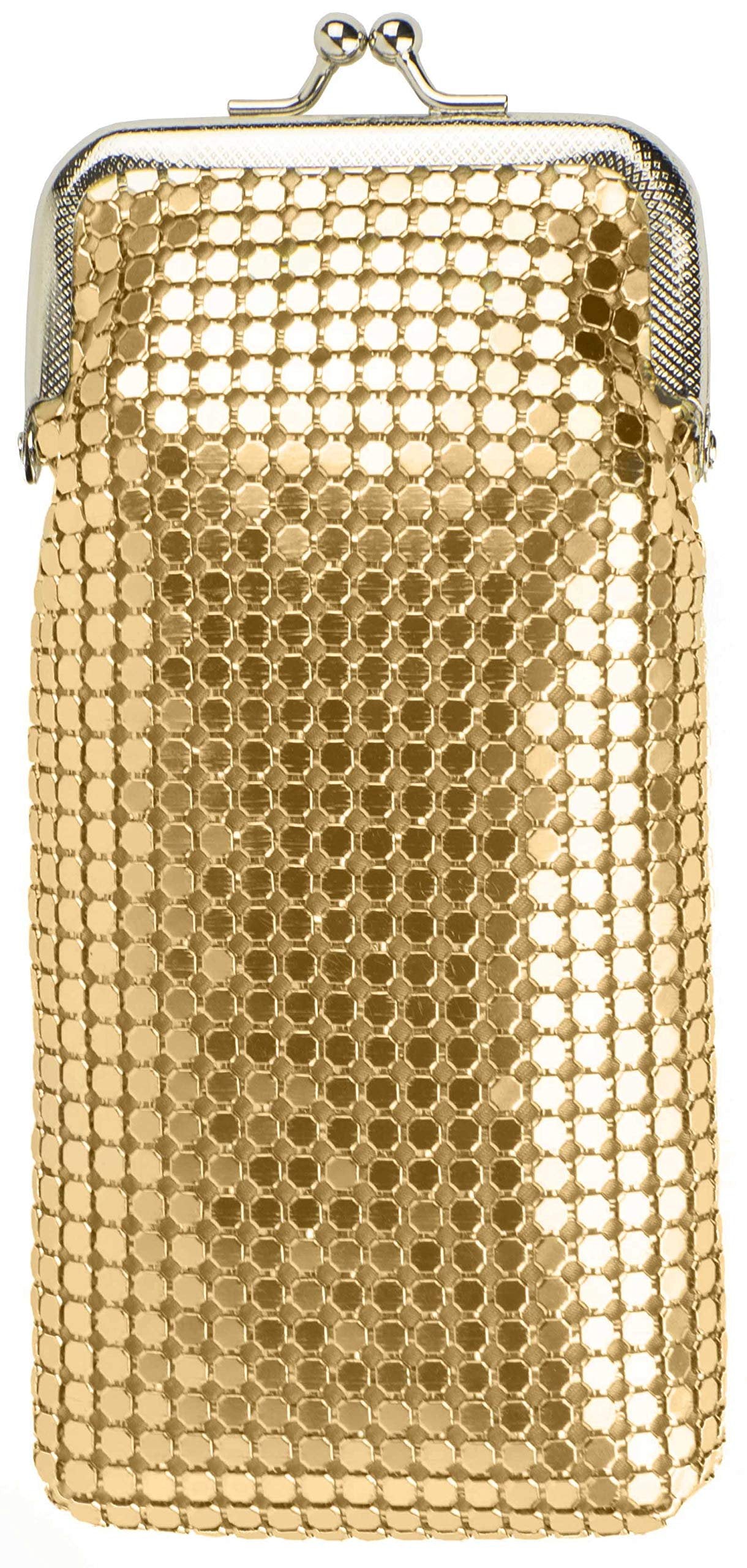 Gold Vintage Luxuriant Soft 4mm Metallic Mesh (Full Pack 100s or 120s) Cigarette Case Purse