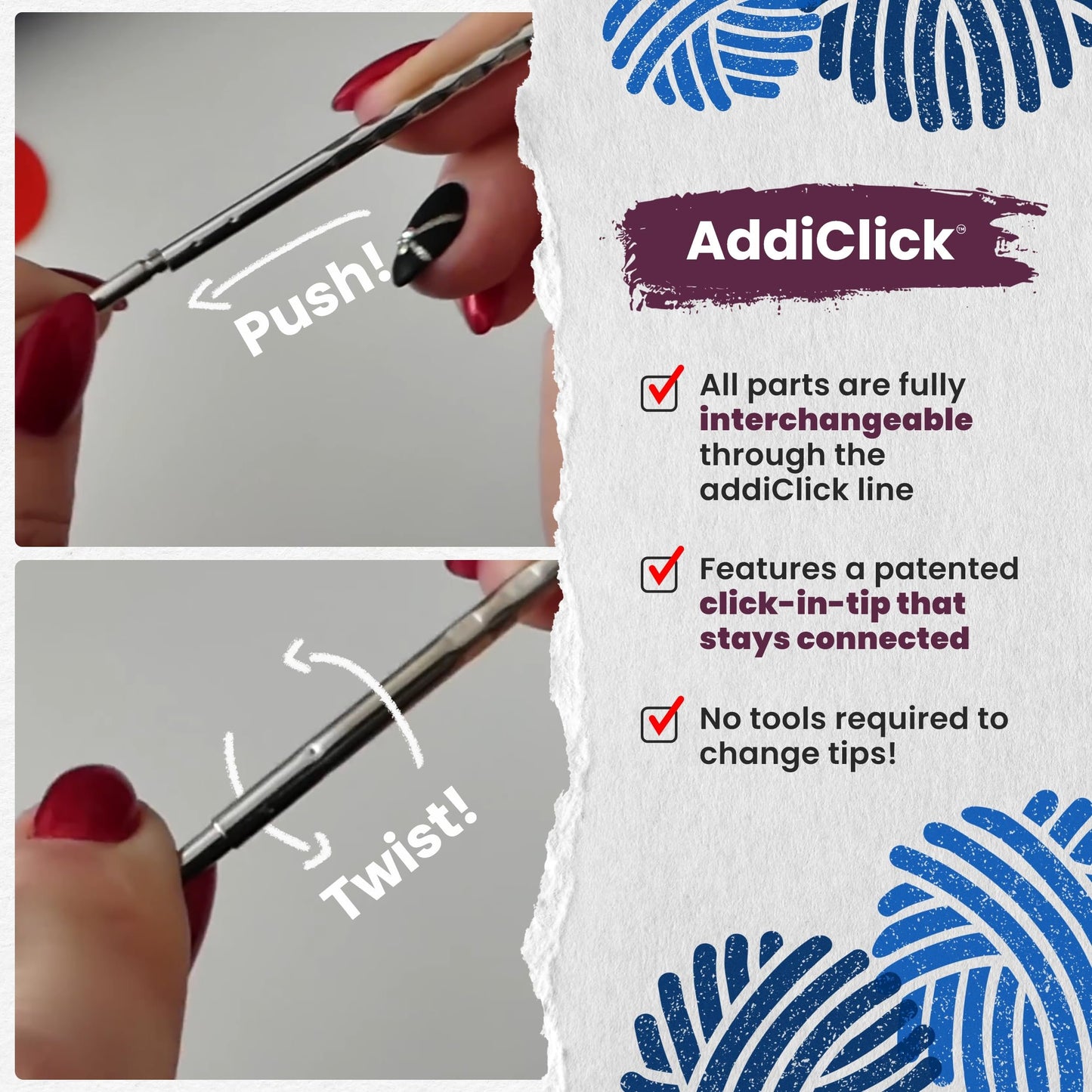skacel by addi addiClick Interchangeable Knitting Needle Set