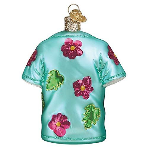 Old World Christmas Ornaments Hawaiian Shirt Glass Blown Ornaments for Christmas Tree