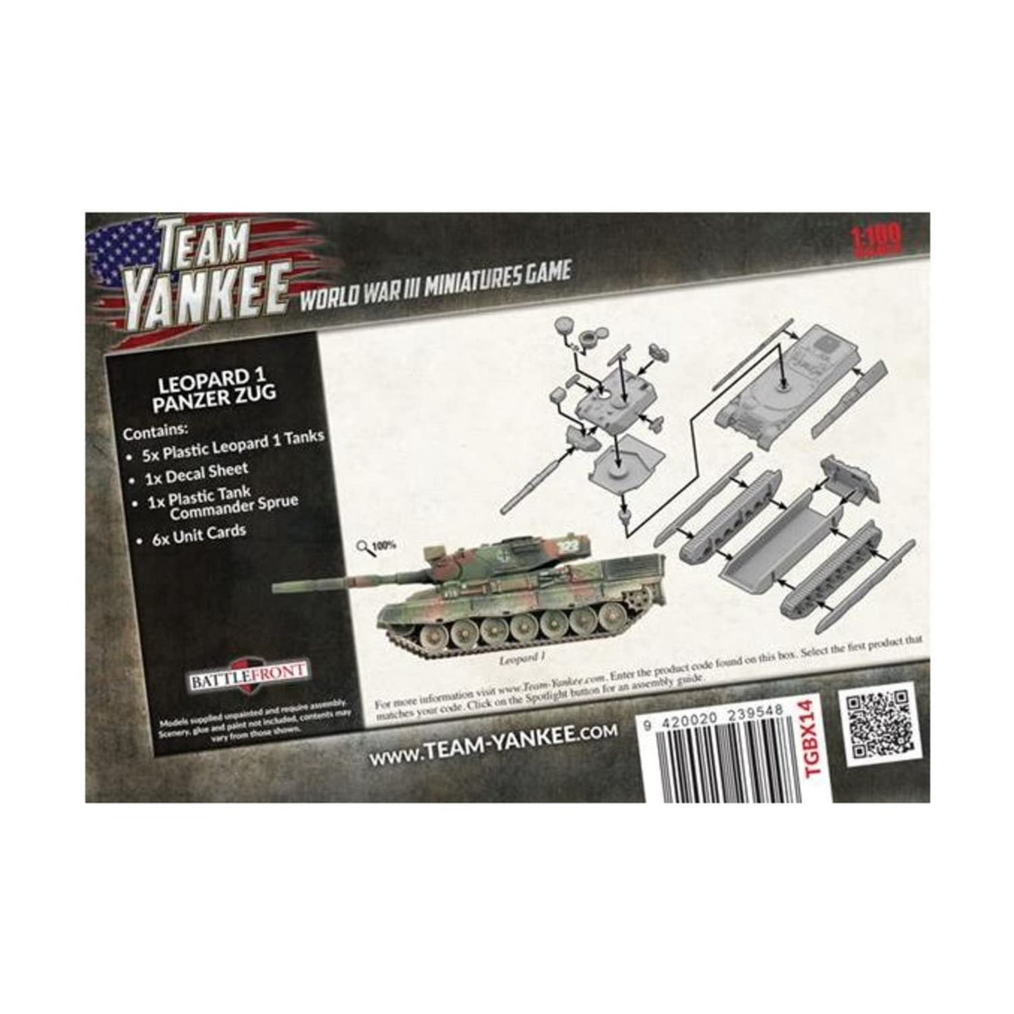 Team Yankee: West German: Plastic Leopard I Panzer Zug (TGBX14)