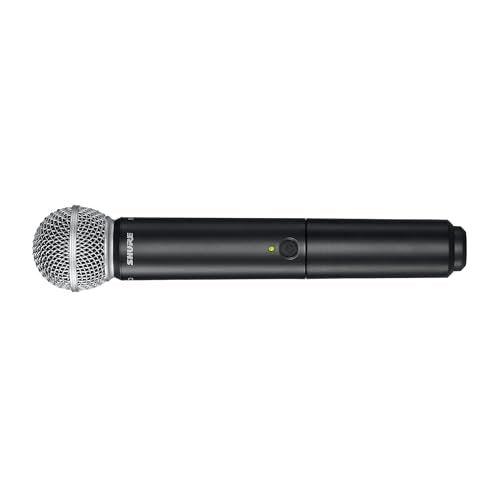 Shure BLX288/SM58 UHF Wireless Microphone System - Perfect for Church, Karaoke, Vocals - 14-Hour Battery Life, 300 ft Range | Includes (2) SM58 Handheld Vocal Mics, Dual Channel Receiver | H10 Band