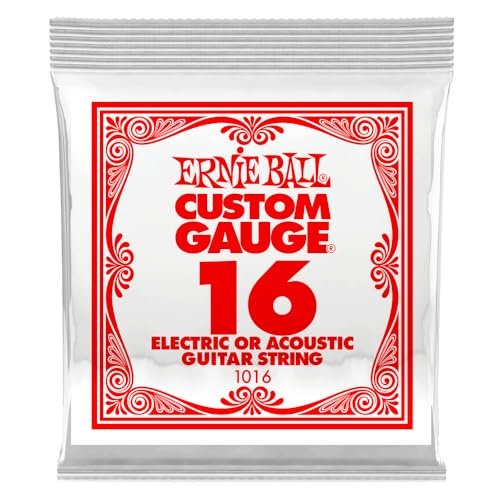 Ernie Ball .016 Plain steel electric or acoustic guitar string