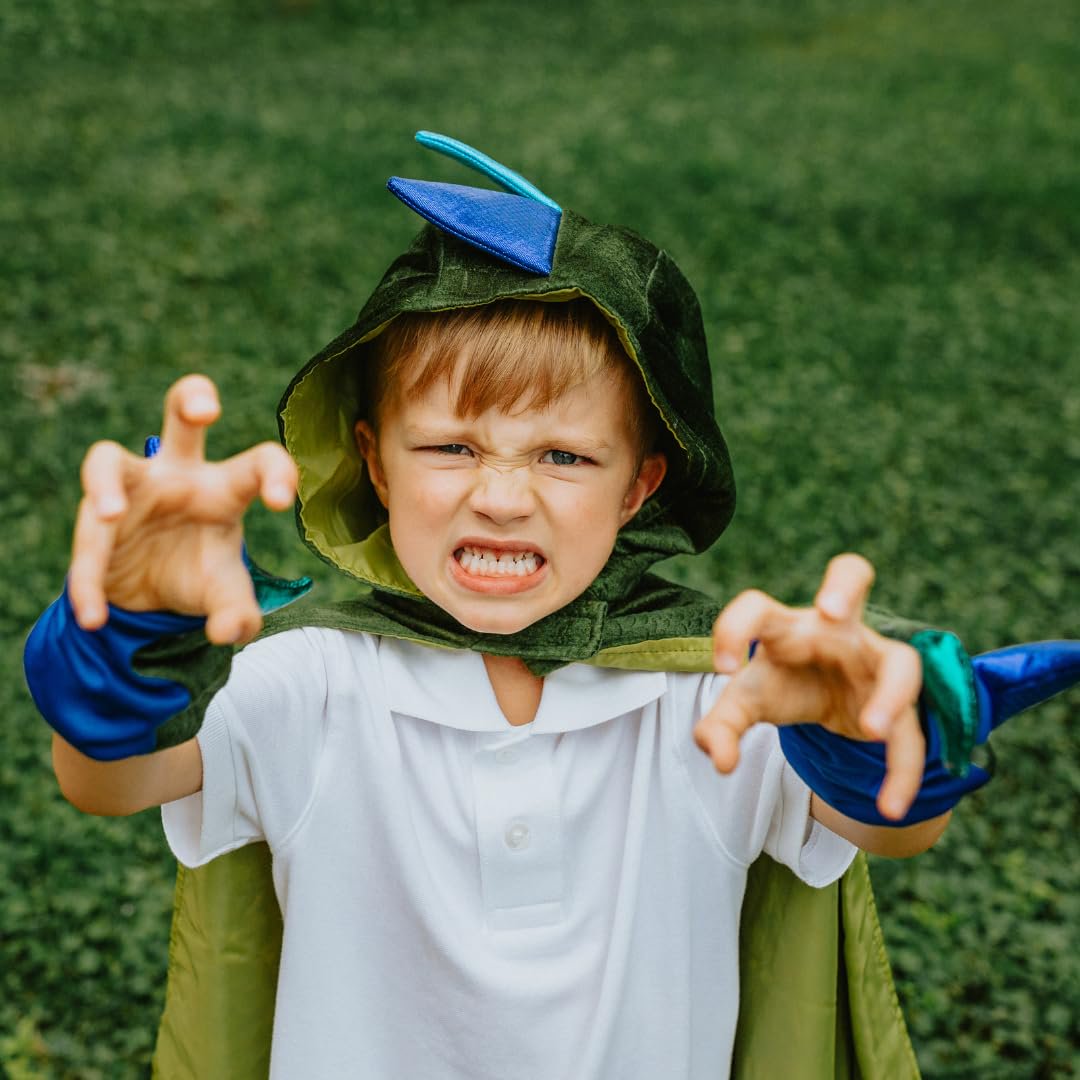 Great Pretenders Dragon Cape With Claws, Size 5-6, Kids Dragon Costume, 54905
