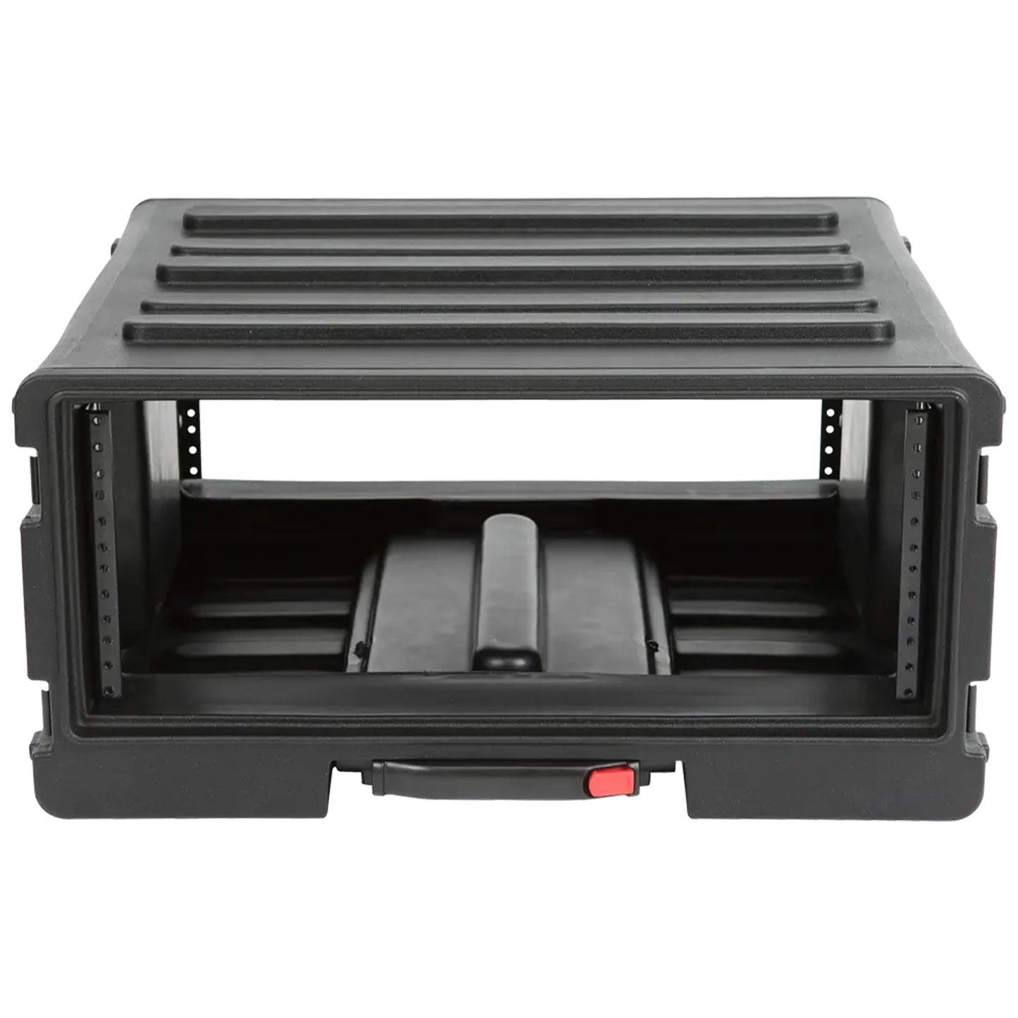 SKB 4U rSeries Rolling Rack with Integrated Back Wheels and 1-Touch Pull Handle, Comes with 4 Rack Units and Interlocking Molded Stacking Bars