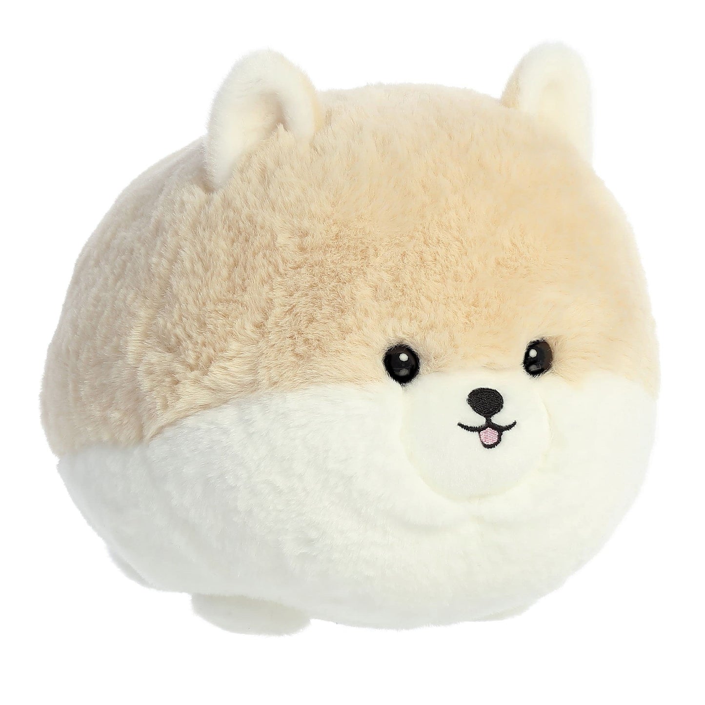 Aurora® Playful Teddy Pets™ Pom Stuffed Animal - Unique Design - Endless Play - Cream 9 Inches