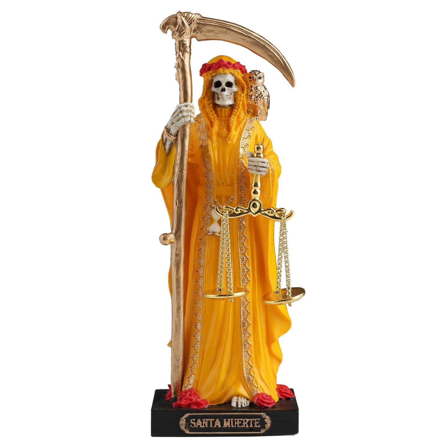 Veronese Design 4 1/4 Seven Color Santa Muerte Set of 7 Polystone Hand Painted Collectible Figurine Home Decor Miniature
