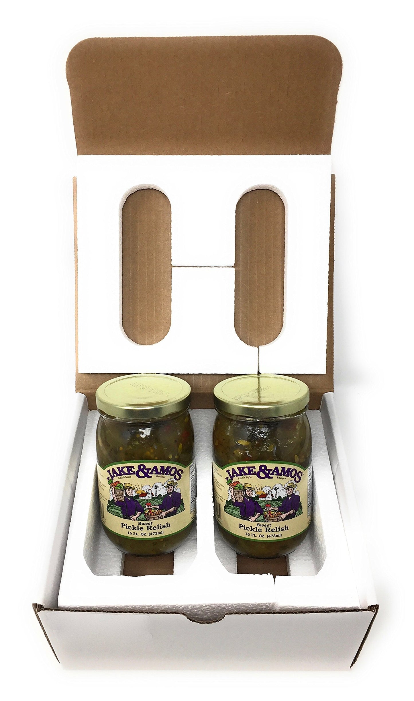Jake & Amos Sweet Pickle Relish / 2 - 16 Oz. Jars