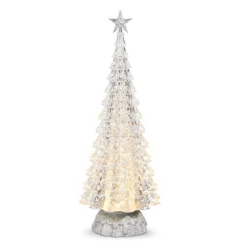 Raz Imports Plastic Silver Lighted Christmas Tree