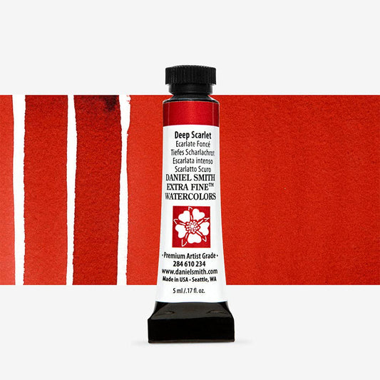 Daniel Smith Watercolour 5 ml Tube (Series 1) - Deep Scarlet (0033)