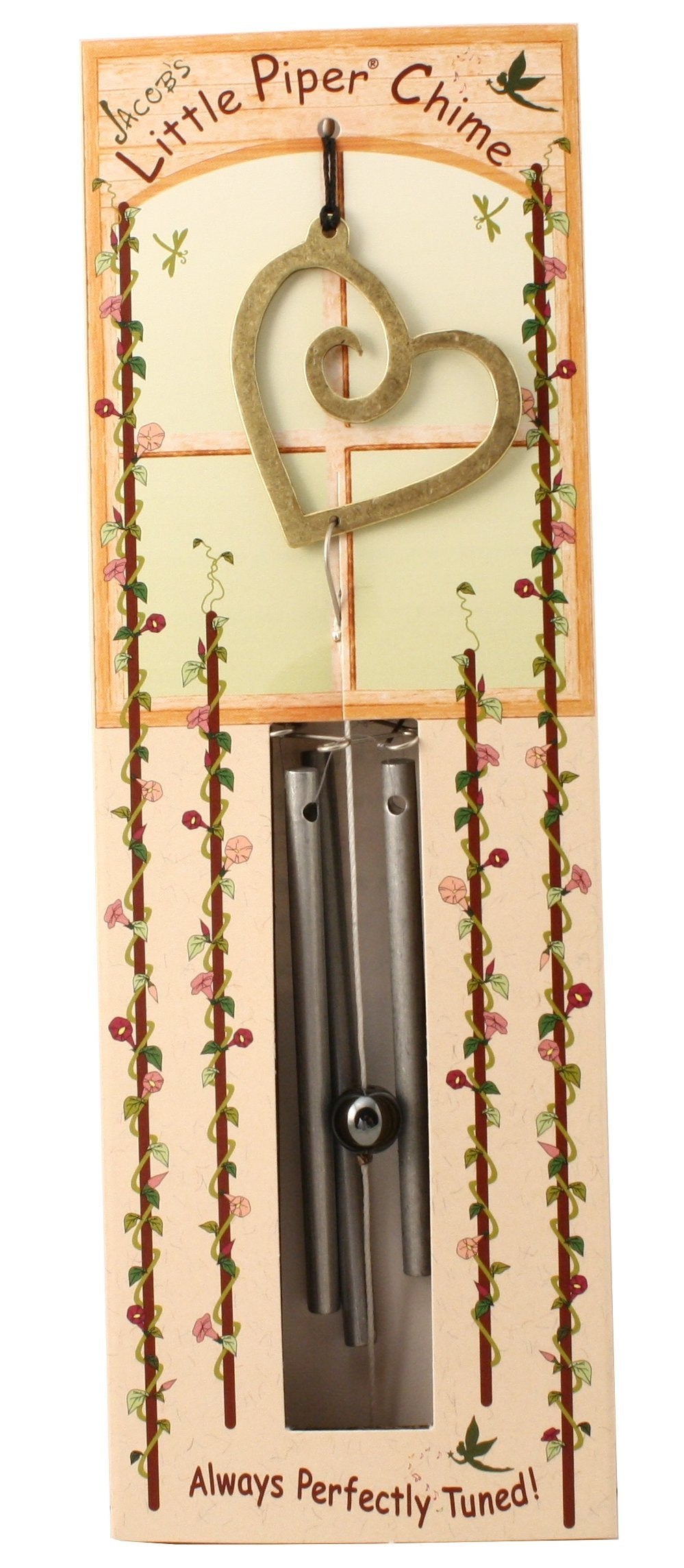 Jacob's Little Piper Wind Chime, Heart
